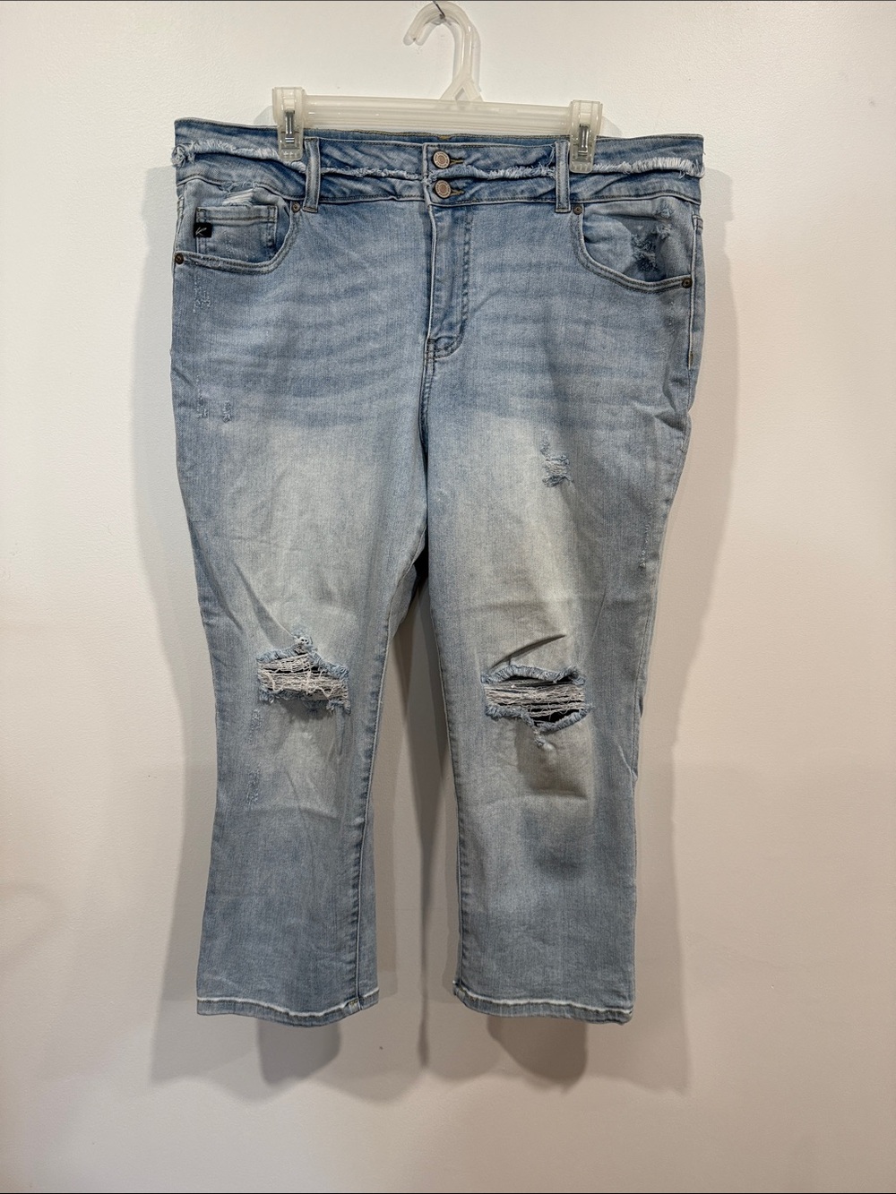 KanCan Light Blue Distressed ankle Jeans Y2K 2003